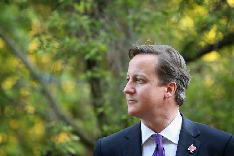 Le premier ministre britannique David Cameron AFP PHOTO / POOL / Chris Jackson