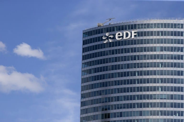 La tour EDF à la Défense, le 4 août 2015