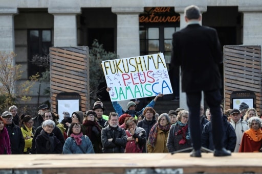 manifestation contre le nucleaire pris fukushima