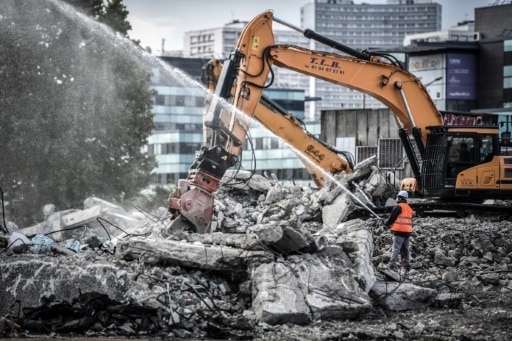 Un chantier de démolition à Colombes, dans les Hauts-de-Seine, le 28 mai 2019 © AFP STEPHANE DE SAKUTIN