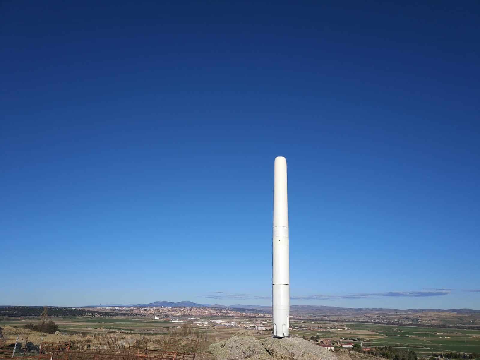 Der Skybrator, eine flügellose Windkraftanlage eines spanischen Startups, erfindet grüne Energie neu