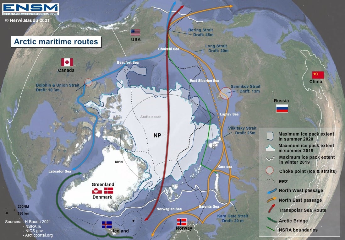 routes maritimes arctique