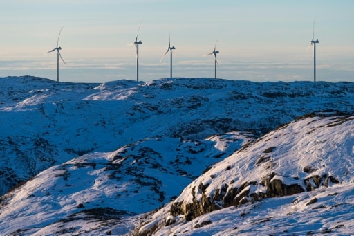 Norvège Laponie rennes éolien