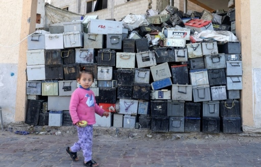 Gaza batteries electriques recyclage