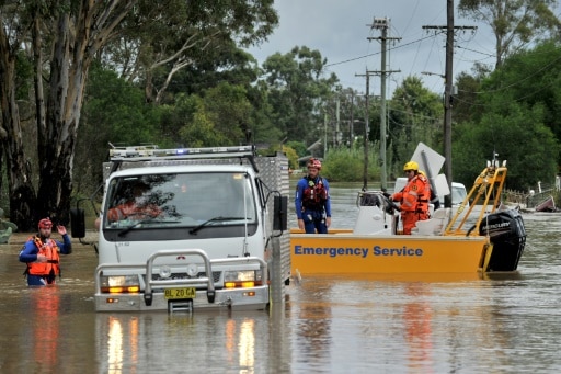 sydney inondations Australie réfugiés