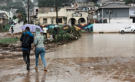 Durban Afrique du Sud inondations intempéries
