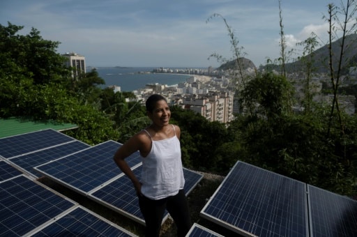 brésil favelas panneaux solaires