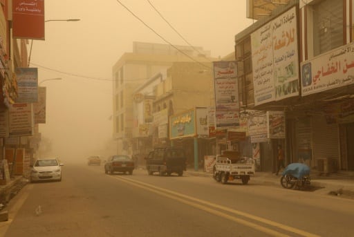 irak pollution poussière sable desert