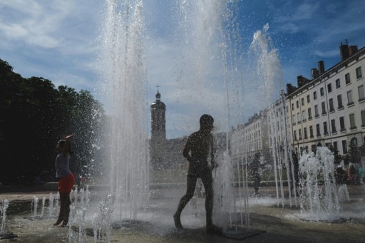 fontaine Lyon chaleur vagues changement climatique