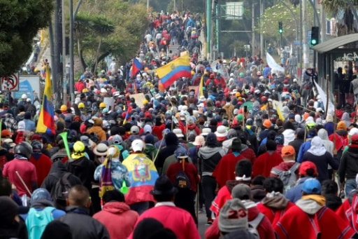 Equateur Quito manifestations gouvernement peuples indigènes