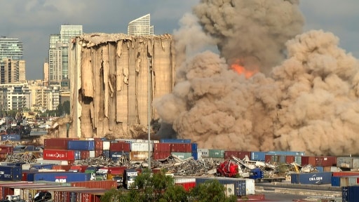 port de beyrouth silos effondrements