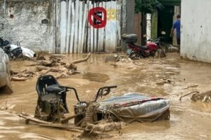 dégâts causés par des fortes pluies dans la municipalité de Sao Sebastiao