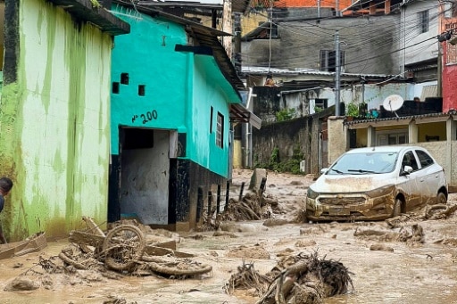 dégâts causés par des fortes pluies dans la municipalité de Sao Sebastiao