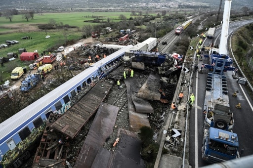 accident de train dérailement grece