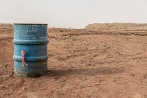 Les restes de la mine Cominak près d'Arlit, au Niger
