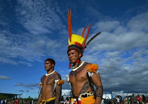 Rassemblement annuel de membres des communautés indigènes du Brésil
