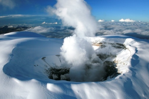 Le volcan Nevado del Ruiz, en Colombie