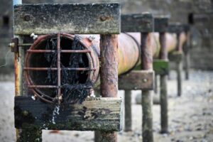 Une canalisation d'égouts 