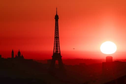 coucher de soleil paris