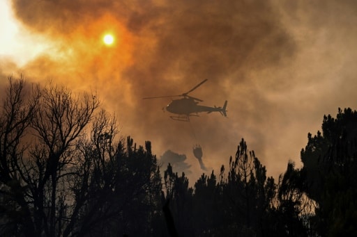 hélicoptère incendie