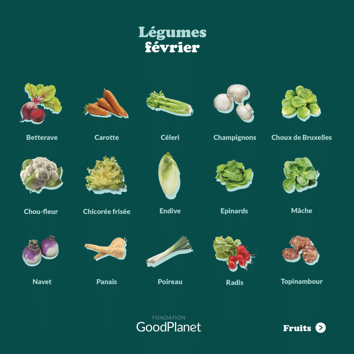 fruits legumes saison fevrier
